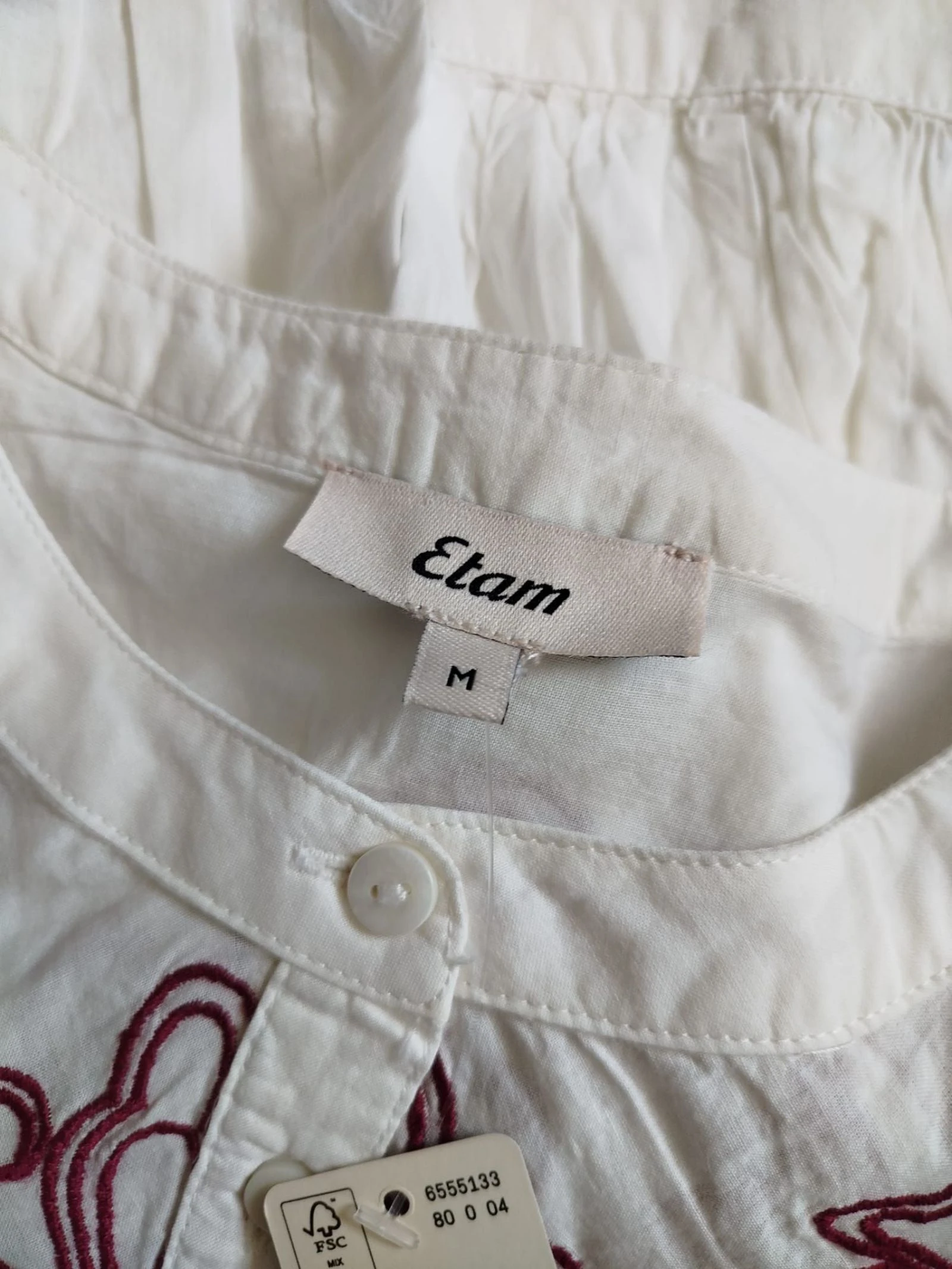 Etam embroidered shirt M – photo 5